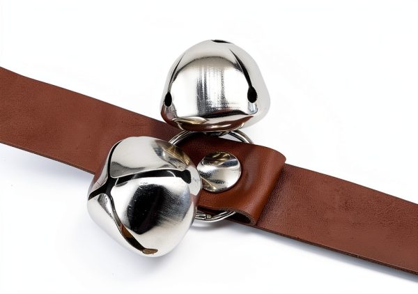 BORONG Dog Training Bell Leather Adjustable Pet Doorbell-4