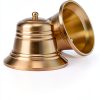 FOLKSMATE Dog Doorbell Leather Potty Training Bell Brass-3
