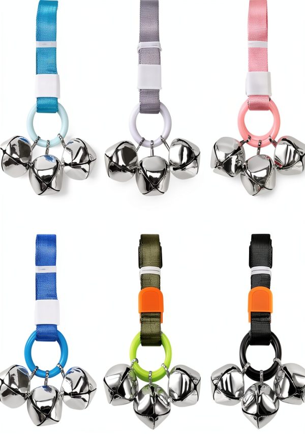 WuDao Dog Doorbell Adjustable Nylon Potty Training Bell-6