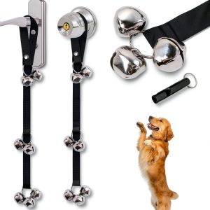 Fosiweelo Dog Doorbell Training Device Adjustable Pet Bell-0