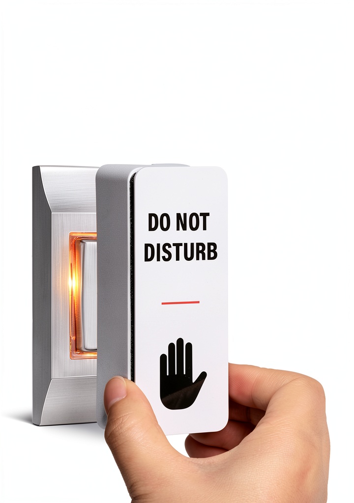 'WeddingSteps doorbell cover installed on a traditional push-button doorbell'