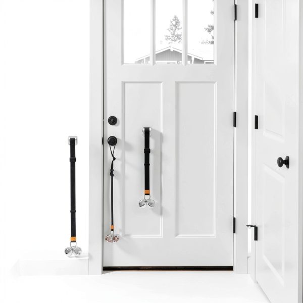 SVD Pet Dog Doorbell Adjustable Height Stainless Steel Bells-4