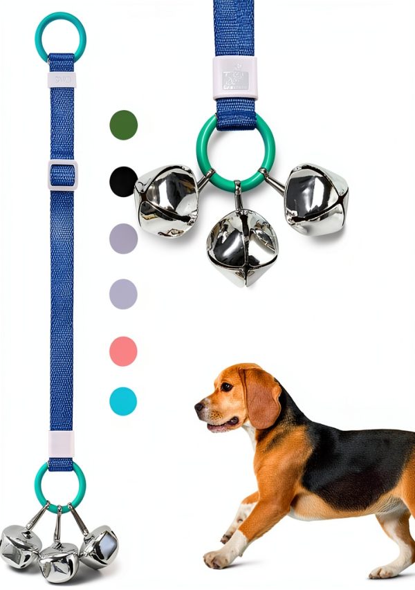 WuDao Dog Doorbell Adjustable Nylon Potty Training Bell-0