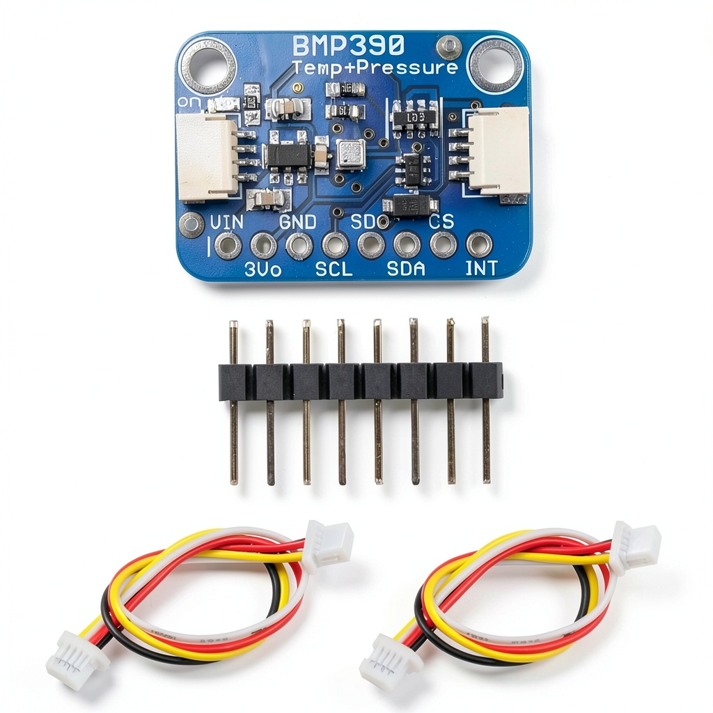 Installing DIYmall BMP390L Pressure Sensor High Precision Altimeter on a wooden desk