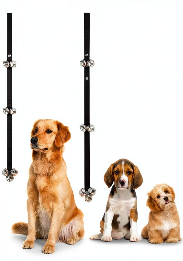 KABUDA Dog Doorbell Adjustable Nylon Strap Potty Training-2