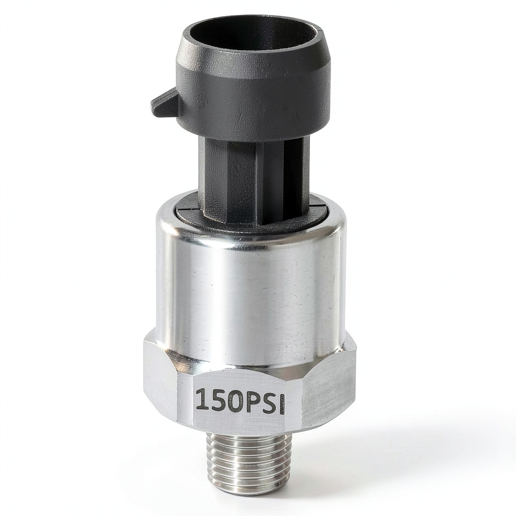 Installing AUTEX 150 PSI Pressure Transducer Sensor Stainless Steel on a bench‑top test rig