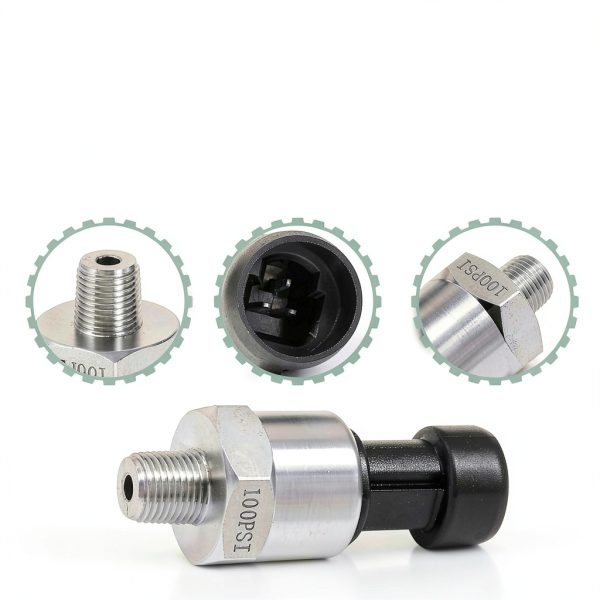 OTUAYAUTO Pressure Sensor Stainless Steel Rugged 100 psi-2