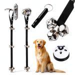 KABUDA Dog Doorbell Adjustable Nylon Strap Potty Training-0