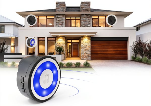 MYPIN Dog Doorbell Self Powered Wireless Pet Training-4