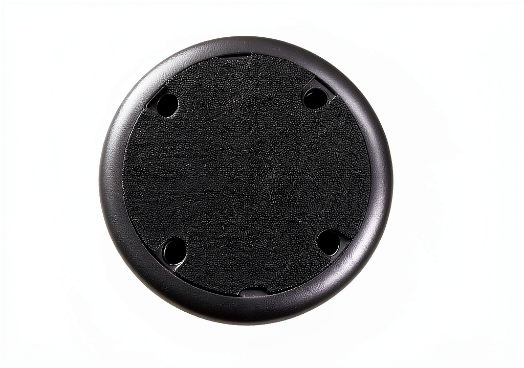 Evernary dog doorbell button placed on a floor near a door