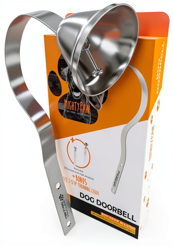 Mighty Paw Tinkle Bell Dog Doorbell Loud Audible Pet-0