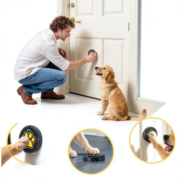 ChunHee Dog Doorbell Potty Training Safe Multi Dog Smart-7