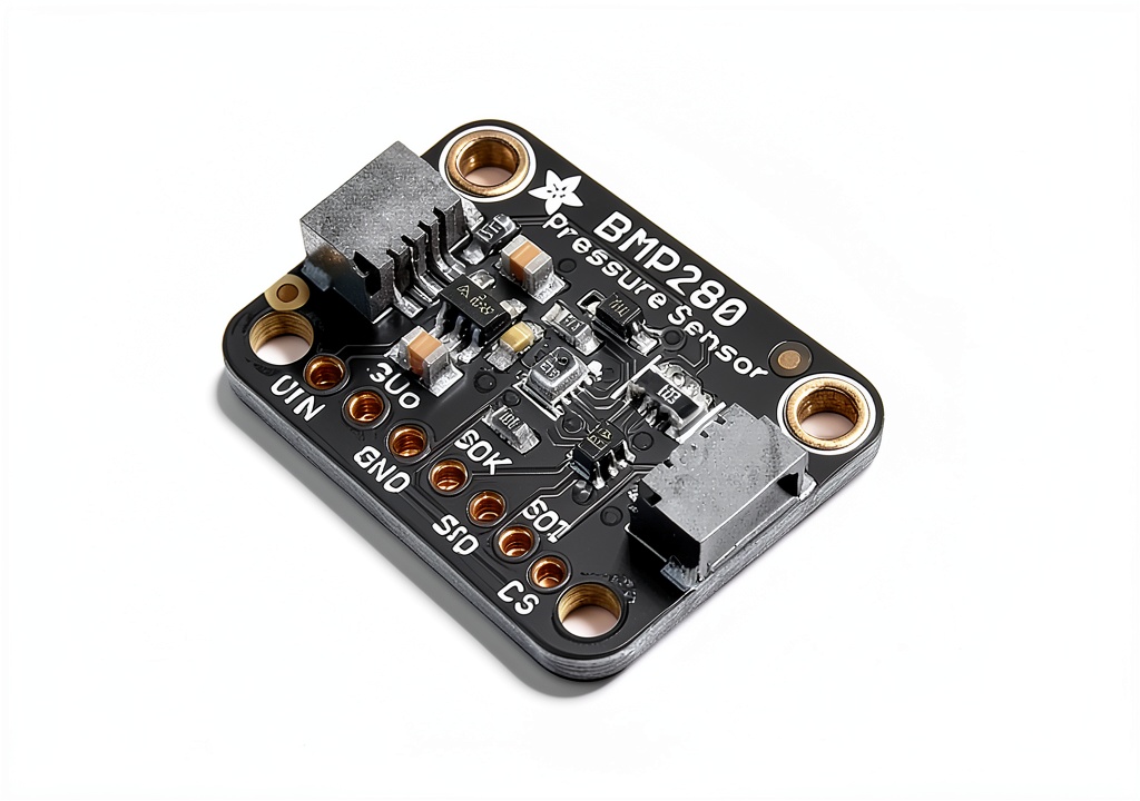 Adafruit Pressure Sensor Board Mount Weather Monitoring installed in outdoor weather station enclosure