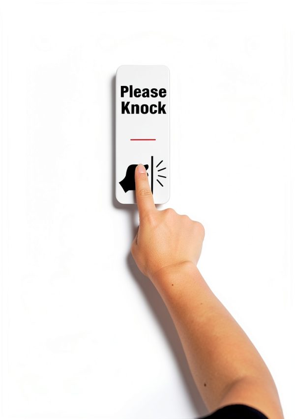 WeddingSteps Doorbell Cover No Ringing Acrylic Do Not-6