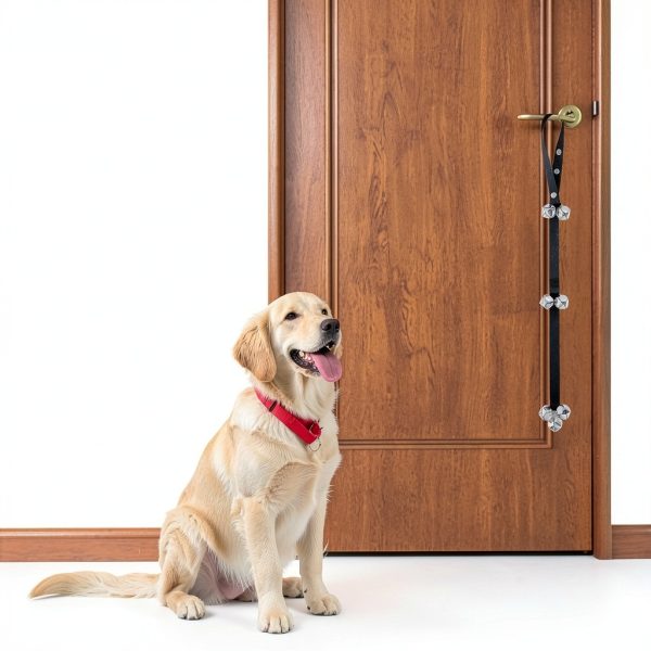 KABUDA Dog Doorbell Adjustable Nylon Strap Potty Training-5