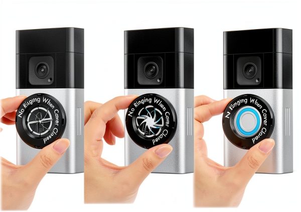 Ugotfeels No Soliciting Sign Alloy Steel Ring Doorbell Cover-2