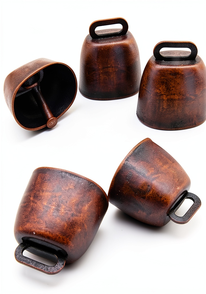 'TINGPENG cow bells attached to a dog collar'