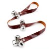 BORONG Dog Training Bell Leather Adjustable Pet Doorbell-1