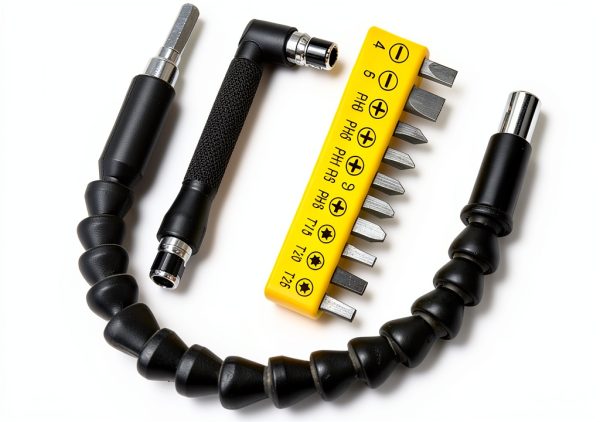 Flexible Screwdriver Bit Extension Kit with 90° Angled Bits by FOUUA-0