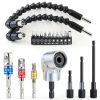 Flexible Drill Bit Extension Set 19pcs Grednfhat 105° Right Angle-0