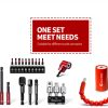 Flexible Drill Bits Extension Set 22PCS with Universal Socket ColumPRO-2