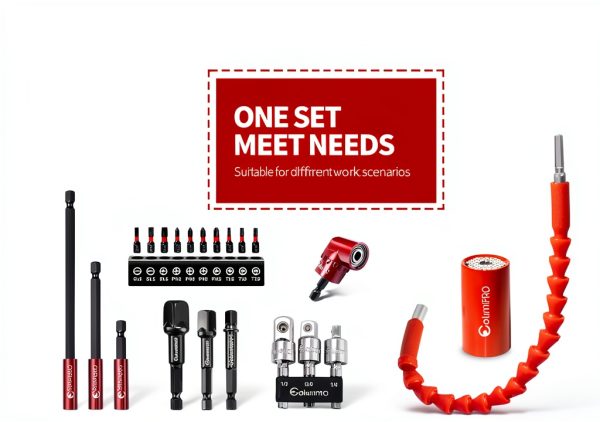 Flexible Drill Bits Extension Set 22PCS with Universal Socket ColumPRO-2