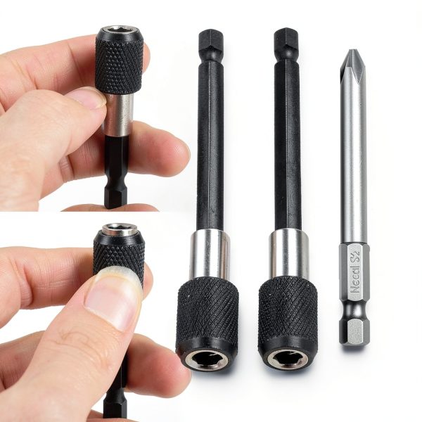 1/4’’ Drill Bit Extension Set Cozihom Shaft & Magnetic Bit Holder-1