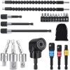 Flexible Drill Bit Extension 105 Angle 3 Piece Socket Adapter GALLIA-0