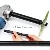 5/8"-11 Angle Grinder Extension Shaft Set DABAIHUI 4pcs 2"-5" Rods-2