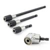 QISF 1/4" Hex Shank 105° Right Angle Driver with 3 Bit Holders-0