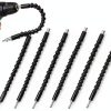 6 Pack Flexible Drill Bit Extension, 11.6 inch Superbit Screwdriver Flexible, Bendable Flexible Drill Bit Extension, Super Bit Flexible Shaft Extension Bits-0