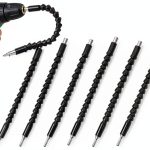 6 Pack Flexible Drill Bit Extension, 11.6 inch Superbit Screwdriver Flexible, Bendable Flexible Drill Bit Extension, Super Bit Flexible Shaft Extension Bits-0