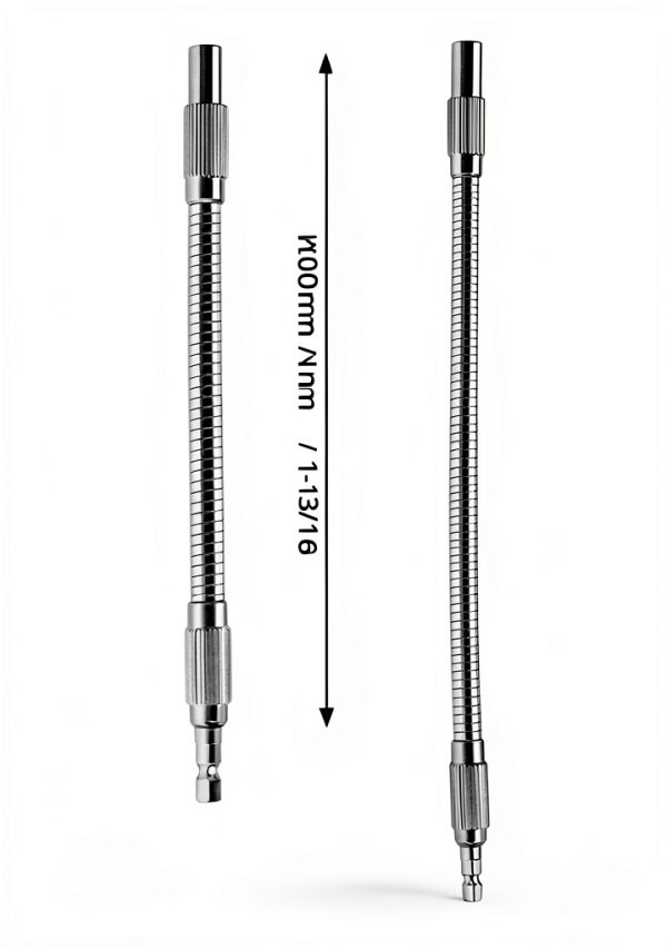 QWORK Flexible Extension Drill Bit Holder 7.9" & 11.8" Hex Shank 2Pack-4