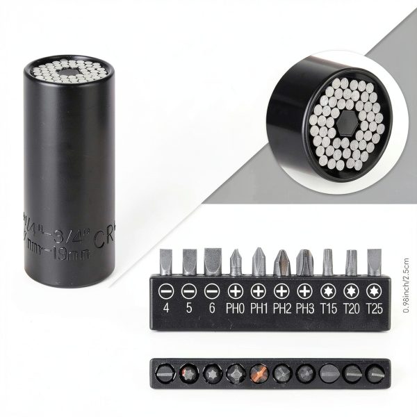 Flexible Drill Bit Extension Set 32‑pcs Reginary Hex-4