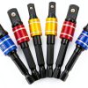 Hitefu 6PCS Impact Grade Socket Adapter Set, 1/4" 3/8" 1/2" Universal Drill Bit Socket Adapter for Impact Driver, Hex Shank Drill Adapters Driver Extension Screwdriver Drill Attachment-1