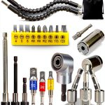 Flexible Drill Bit Extension Set FAWAIKTU 24pcs Hex 105° Right Angle-0